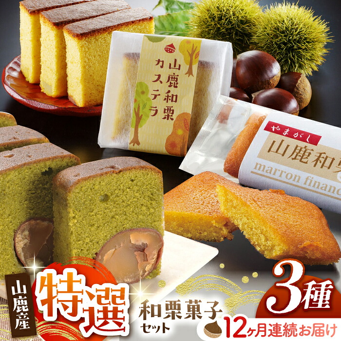 【ふるさと納税】【12回定期便】和栗菓子セット 【株式会社あんず】[ZBT010]｜熊本県山鹿市