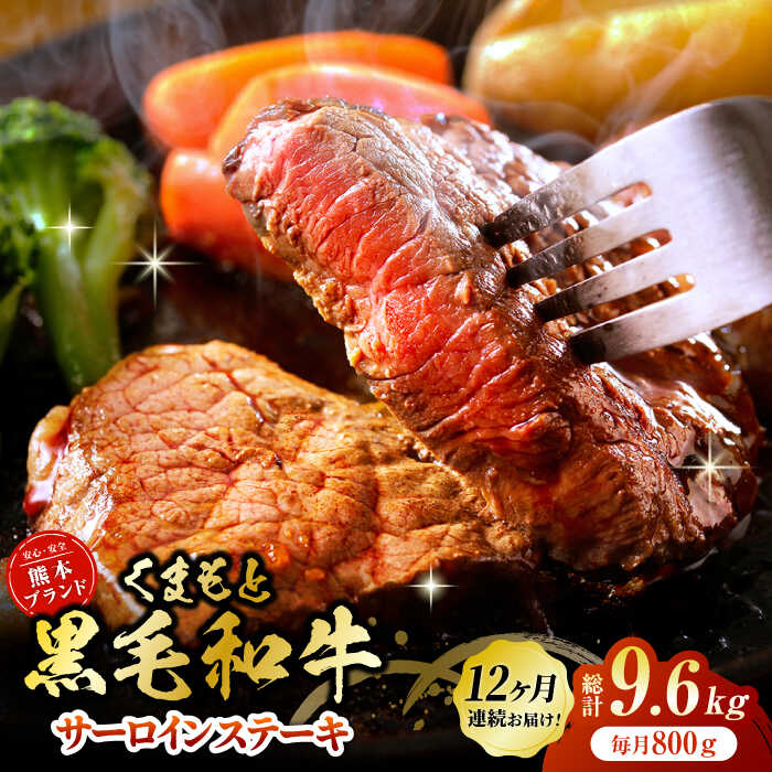【ふるさと納税】【12回定期便】黒毛和牛サーロイン ステーキ用 約800g（約200g×4枚）【吉里精肉】[ZEW071] 定期便 12回 12ヶ月 牛肉 牛 人気 評判 産地 希少 国産 おすすめ 高級 贅沢 厳選 黒毛和牛 サーロイン 霜降り 赤身 評価 ブランド ステーキ 肉質 等級 上質