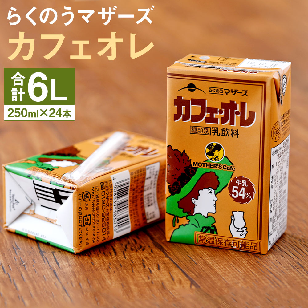 充実の品 らくのうマザーズ 大阿蘇牛乳 250ml紙パック 24本入 常温保存可能