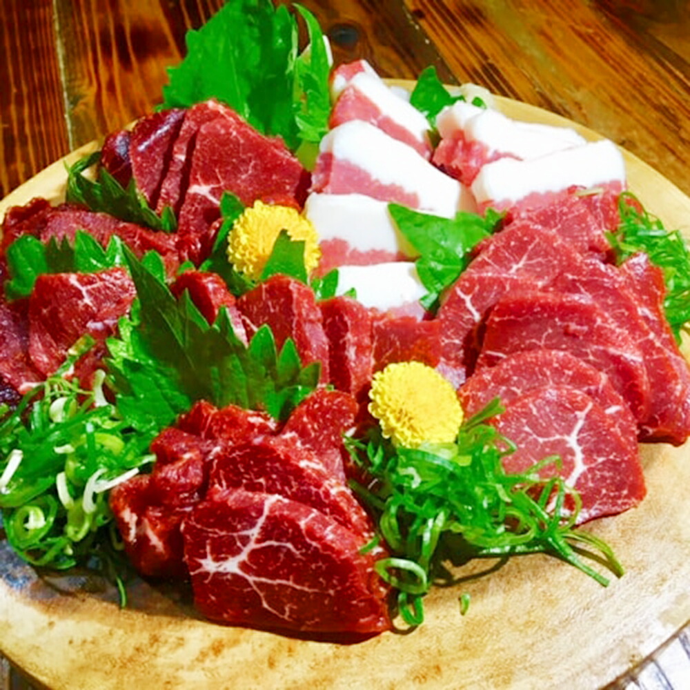 ふるさと納税 完全熊本県産馬刺しセット 約450g 3種類 上赤身 フタエゴ 厳選赤身 甘口馬刺し醤油 馬刺し 馬肉 肉 刺し身 ブロック 食べ比べ セット 国産 九州産 熊本県産 冷凍 送料無料 Cdm Co Mz