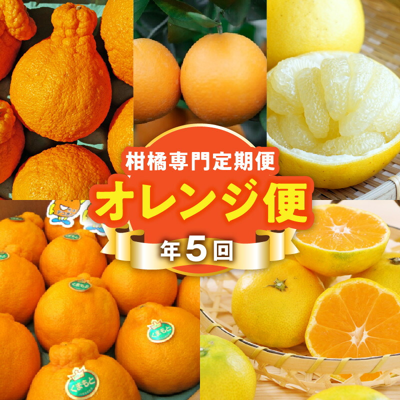 【ふるさと納税】【オレンジ便】 柑橘 定期便 年 5回 お届け 完熟 網田ネーブル パール柑 極早生 みかん 約 5kg 木成り 不知火 約 3kg デコポン 約 2kg フルーツ ジューシー 果物 デザート 旬 お取り寄せ お取り寄せフルーツ 送料無料 【熊本県宇土市】