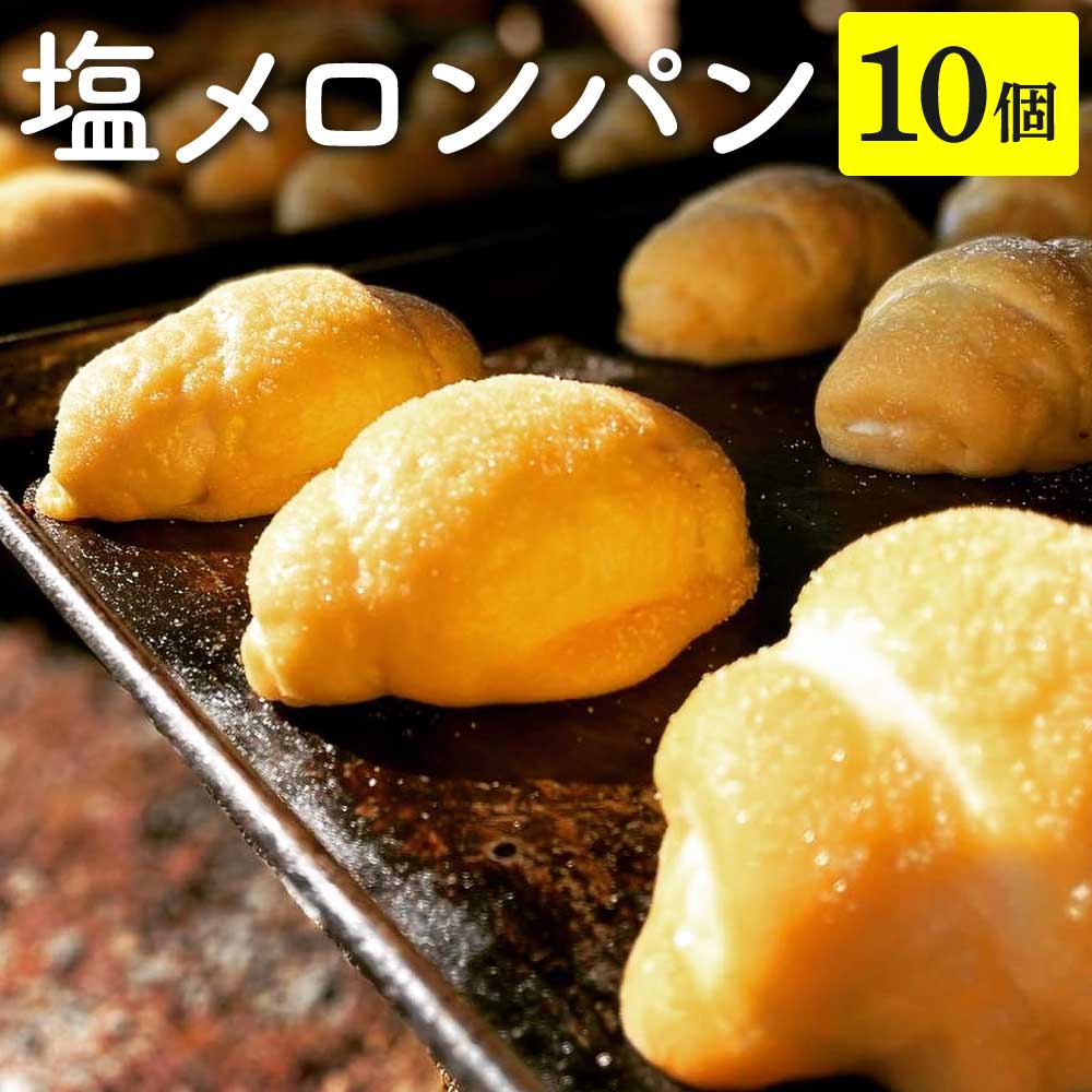 【ふるさと納税】塩メロンパン 10個セット メロンパン パン 菓子パン スイーツ おやつ 朝食 軽食 冷凍 詰め合わせ ミルキー 人気商品 九州 熊本県 宇城市 送料無料 有限会社ミルキー