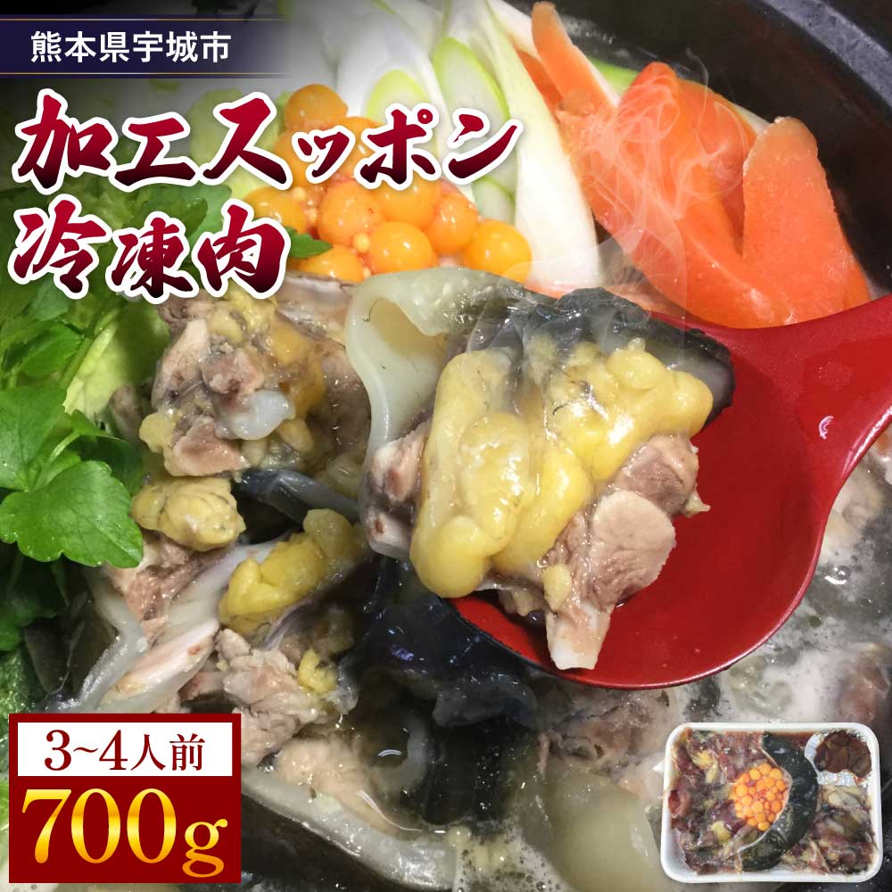 【ふるさと納税】 すっぽん 加工スッポン冷凍肉 約700g 鼈 鍋 お鍋 すっぽん鍋 スッポン鍋 鼈鍋 宇城市産 熊本県産 九州産 国産 冷凍 小川スッポン養殖場