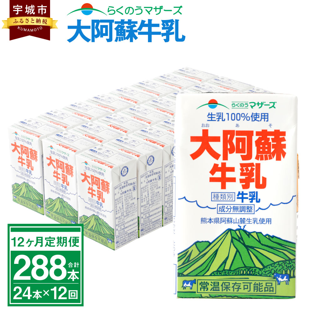 ハイクオリティ ミルク 紙パック〔九州 250ml×24本入 熊本 らくのう