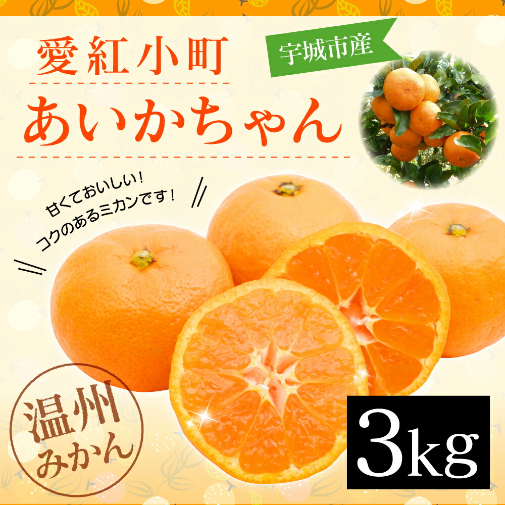 ふるさと納税 10月上旬以降順次発送予定 愛紅小町あいかちゃん 3kg 吉田果樹園 温州みかん フルーツ 果物 柑橘 熊本宇城産 送料無料 Rvcconst Com