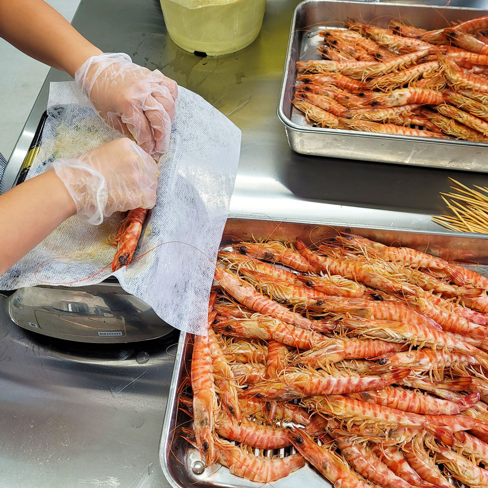 ふるさと納税 車海老の味噌漬 中 大サイズ エビ 合計250g ニンニク 海老 えび 魚介類 魚介