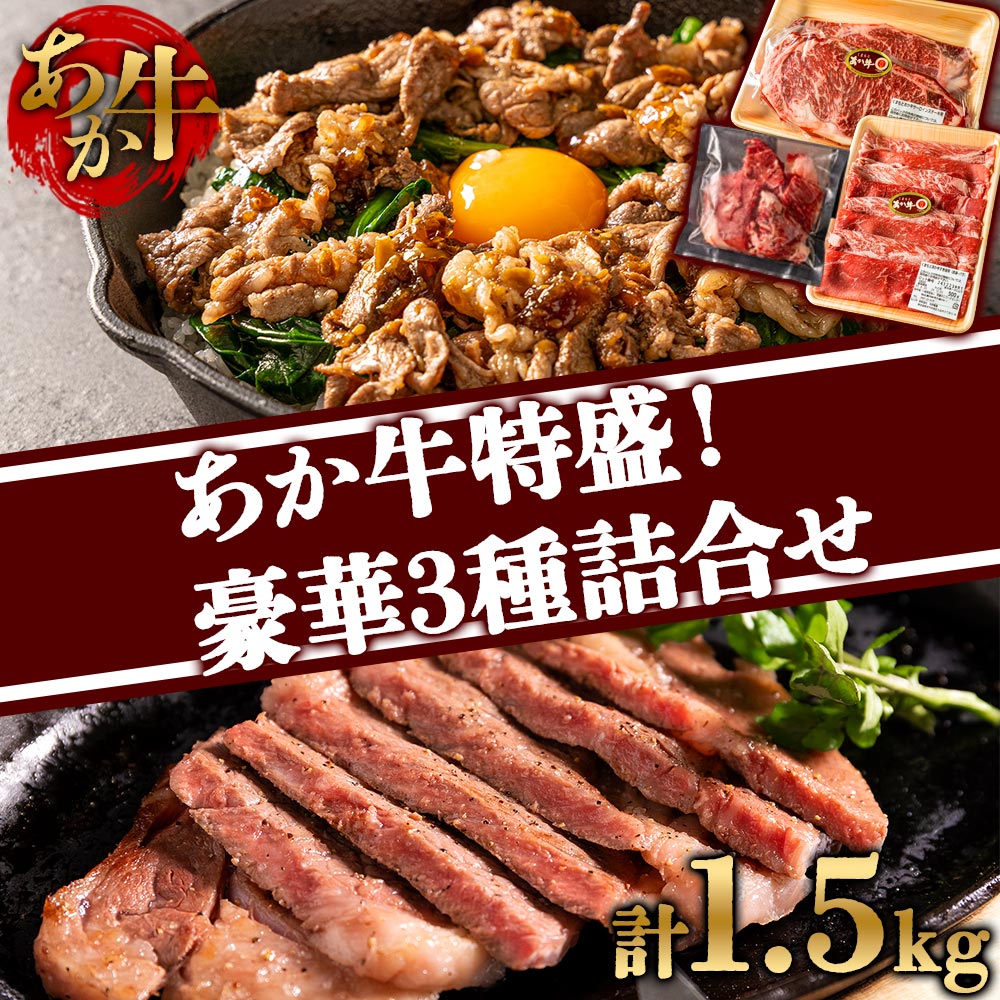 【ふるさと納税】あか牛 いろんな部位をお届け！ サーロインステーキ すき焼き 切り落とし 3種詰合せ あか牛 サーロイン ステーキ 焼肉 牛肉 冷凍 赤牛 あかうし 熊本 贈り物 和牛 国産 赤身 送料無料 矢野畜産 熊本県 阿蘇市