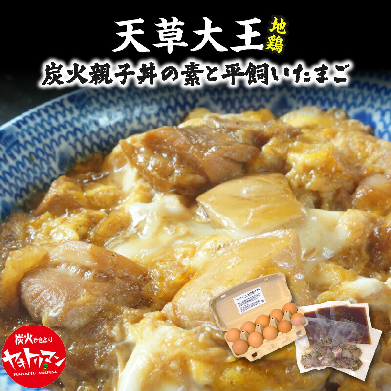 【ふるさと納税】親子丼の素 150g×3食 平飼い たまご 10個 セット 小分け 地鶏 真空包装 天草大王 ヤキトリマンエッグ 卵かけご飯 おうちごはん 熊本県 天草 お取り寄せ お取り寄せグルメ 国産 食品 送料無料|熊本県天草市