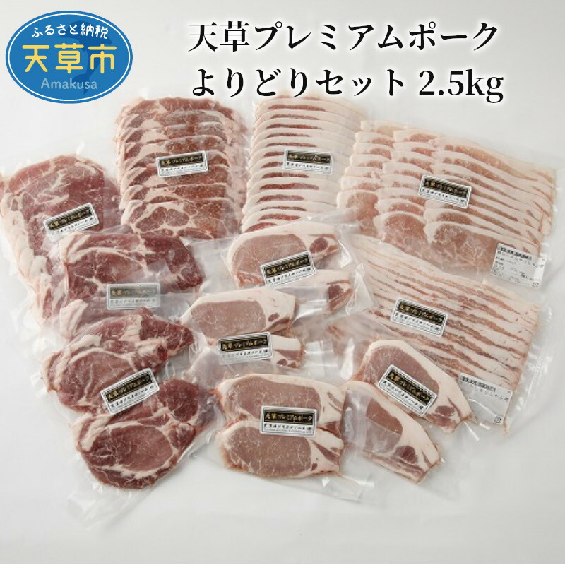 豚肉セット 約 2.5kg 豚ロース バラ 肩ロース 焼肉 しゃぶしゃぶ 生姜焼き とんかつ 産地直送 プレミアムポーク