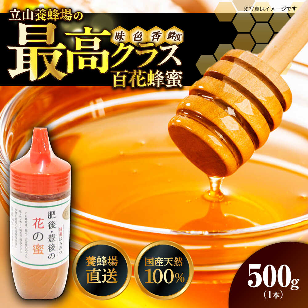 【ふるさと納税】立山養蜂場 国産 百花 蜂蜜 500g はちみつ【一般社団法人クラッシーノこうし】[AYAB028] 蜂蜜 はちみつ ハチミツ 国産 純粋はちみつ 百花はちみつ ハニー 二ホンミツバチ 日本ミツバチ