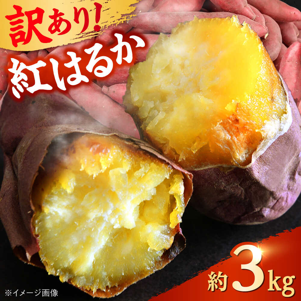 【ふるさと納税】 【先行予約】 【訳あり】 【数量限定】 紅はるか さつまいも 約3kg 1箱 【Shiro Planning 株式会社】[AYAJ003]
