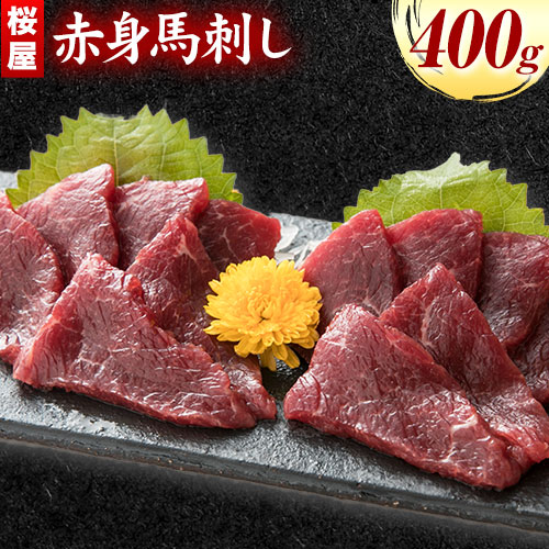 【ふるさと納税】 馬刺し 赤身馬刺し 400g タレ付き 1本 150ml ?洲町L（桜屋）《30日以内に出荷予定(土日祝除く)》 熊本県 長洲町 送料無料 肉 馬肉 馬さし タレ 赤身