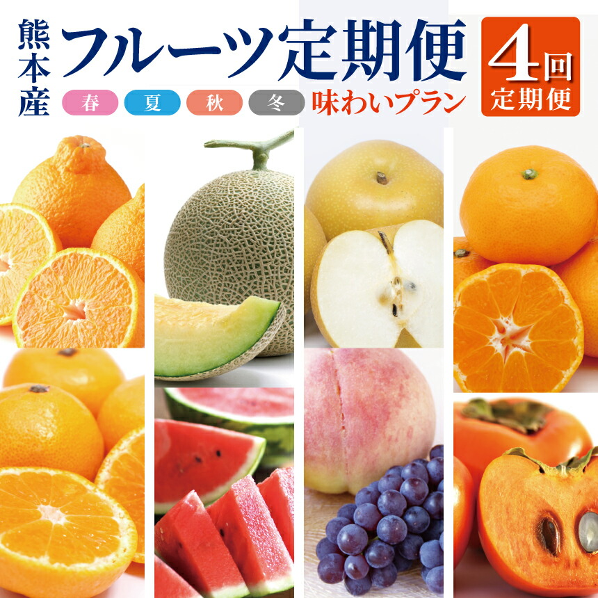 【ふるさと納税】 季節の新鮮フルーツ定期便(6～10品目) (定期便4回(3ヵ月毎)) フルーツ 詰め合わせ お任せ 国産 熊本県 和水町