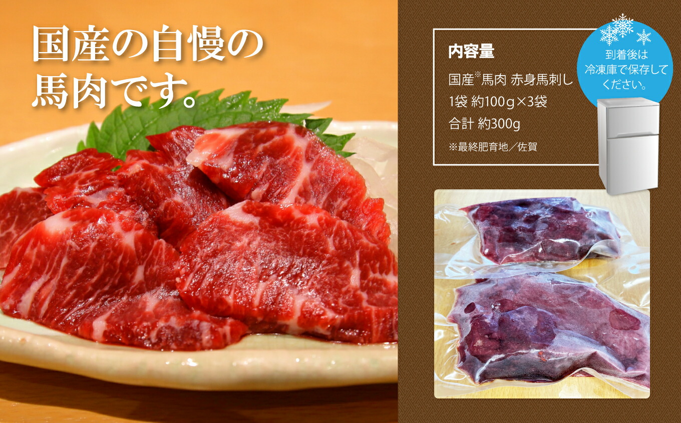 市場 ふるさと納税 馬刺し 赤身 馬肉 国産 1袋