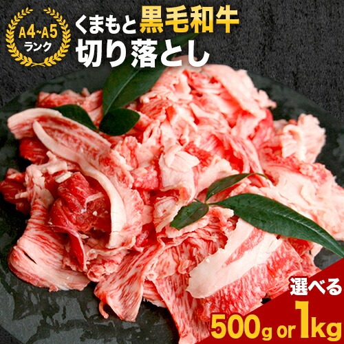 【ふるさと納税】牛肉 A4~A5等級 黒毛和牛 切り落とし くまもと黒毛和牛 切り落とし 選べる 500g 1kg 《30日以内に出荷予定(土日祝除く)》 牛肉 くまもと黒毛和牛 冷凍 Esprit|熊本県大津町