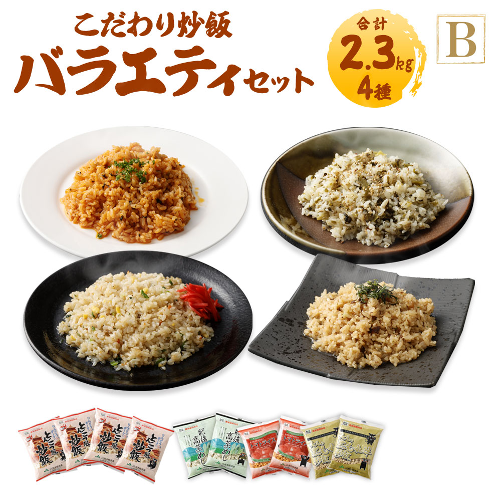 楽天市場】【ふるさと納税】熊本県産 こだわり炒飯 バラエティセットA 合計2.3kg 5種類 230g×10袋 各230g×2袋 10食分 炒飯  冷凍チャーハン チャーハン 総菜 冷凍 温めるだけ 電子レンジで温めるだけ 送料無料 : 熊本県菊陽町