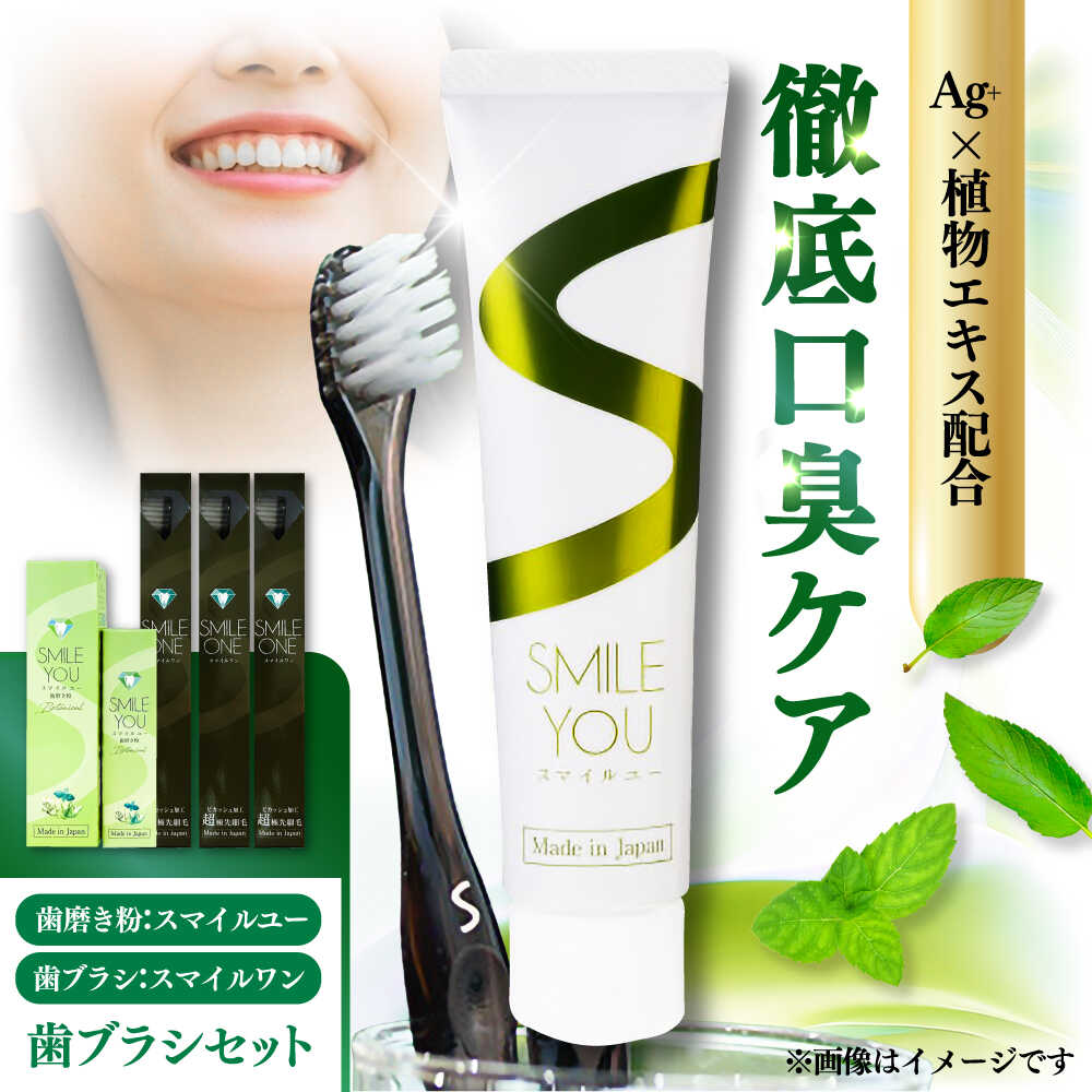【ふるさと納税】スマイルユー 歯磨剤 スマイルワン 歯ブラシ3本セット / デンタルケア はみがき ハミガキ 歯ブラシ 歯磨き 低刺激 歯の専門家が作った 歯磨き粉 ホワイトニング 歯 爽やか 清潔 虫歯 予防 口臭 日用品 送料無料 熊本 菊陽【株式会社 ピカッシュ】[BHBA003]