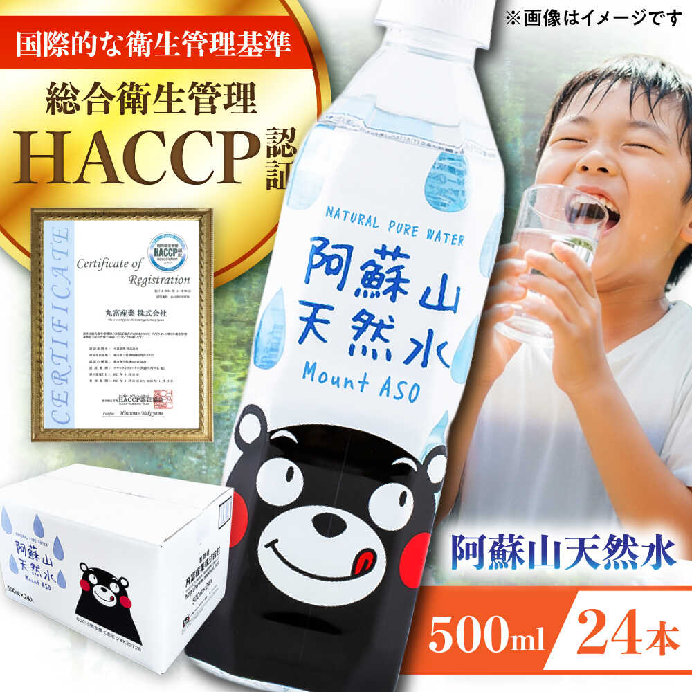 【ふるさと納税】阿蘇山天然水 500ml 24本&times;1ケース 天然水 水 ミネラルウォーター 備蓄 熊本 菊陽町【丸富産業株式会社】[BHDG001]｜熊本県菊陽町