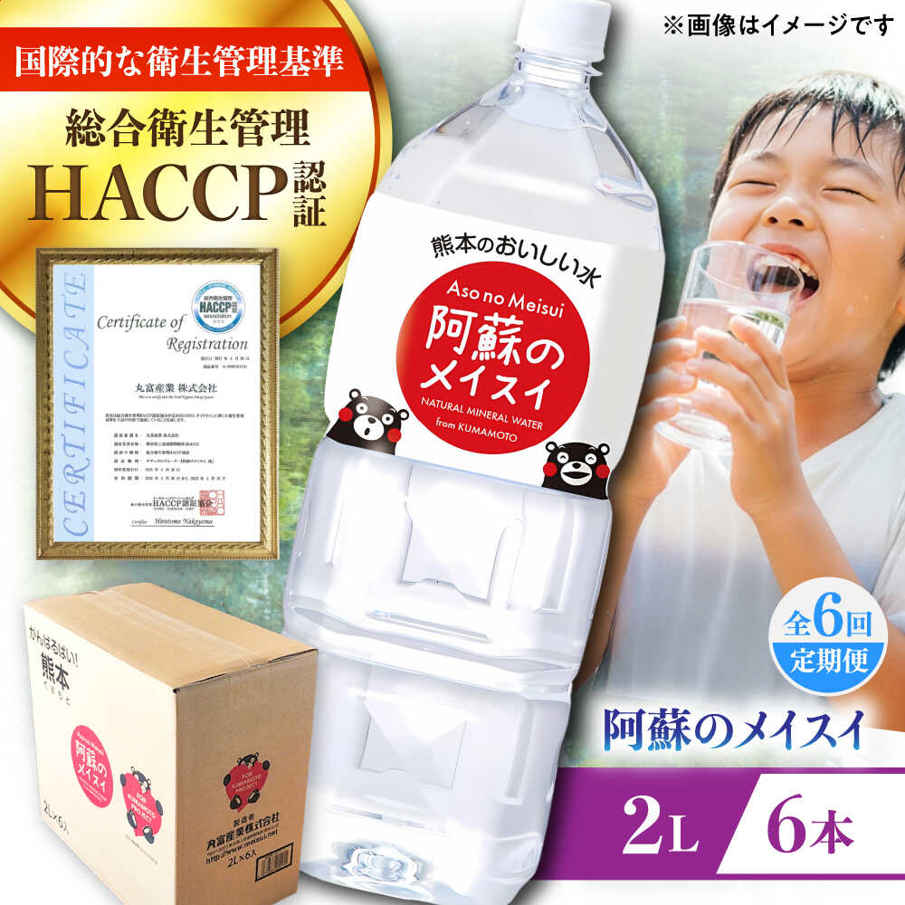 【ふるさと納税】【全6回定期便】阿蘇のメイスイ 2L 6本×1ケース 天然水 水 ミネラルウォーター 備蓄 熊本 菊陽町 【丸富産業株式会社】[BHDG025]