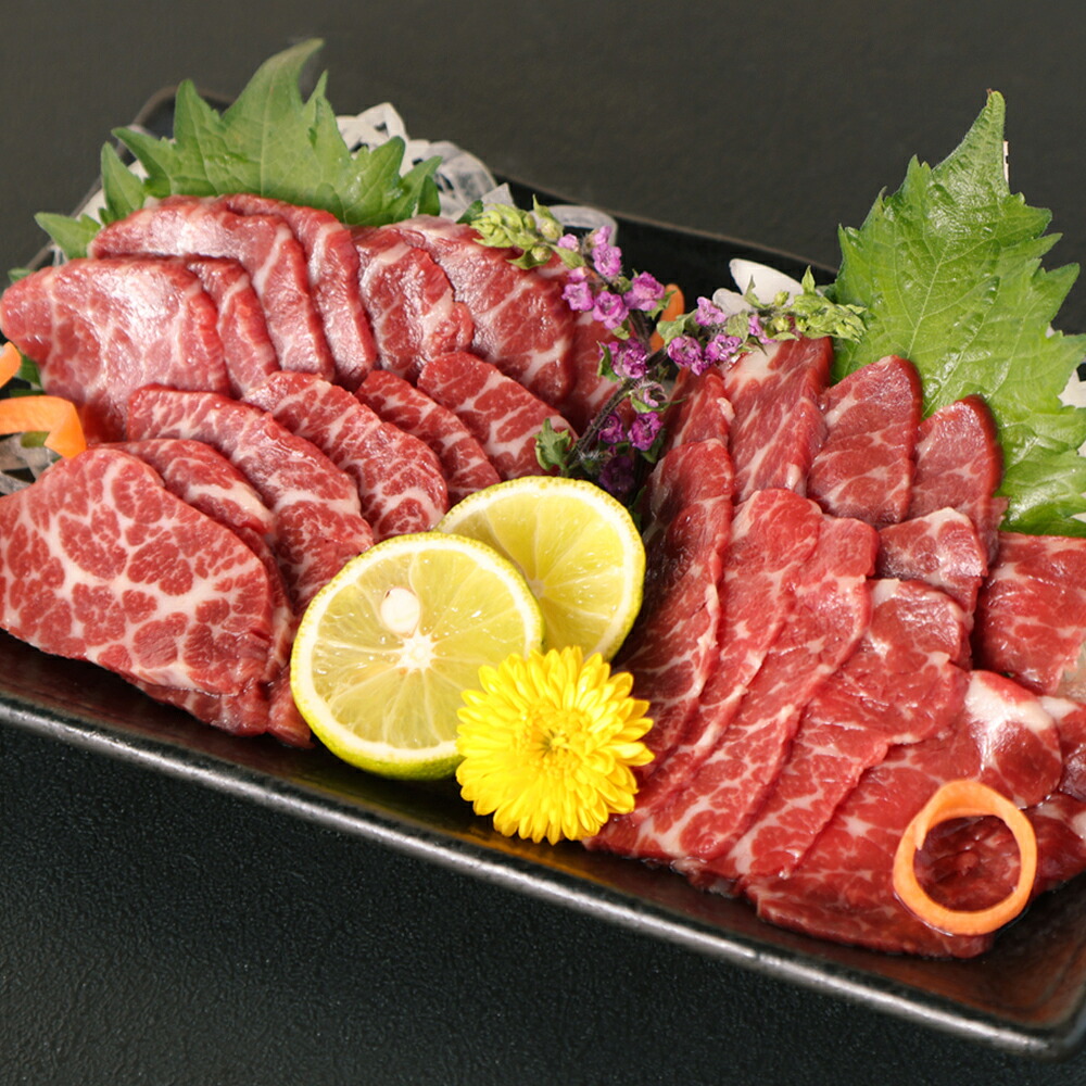【ふるさと納税】熊本 馬刺し 霜降り (中トロ) 合計 500g 100g×5個 馬肉 桜肉 国内肥育 専用タレ 生姜付き 小分け 冷凍 熊本県 高森町 送料無料|熊本県高森町