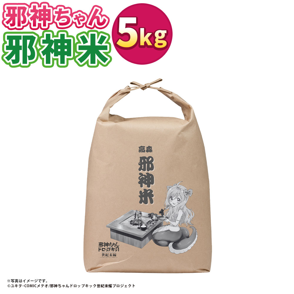 【ふるさと納税】邪神ちゃんドロップキック 【世紀末編】 邪神米 精米 5kg お米 こめ 白米 ごはん ご飯 コラボ 熊本県産 国産 九州 熊本県 高森町 送料無料画像