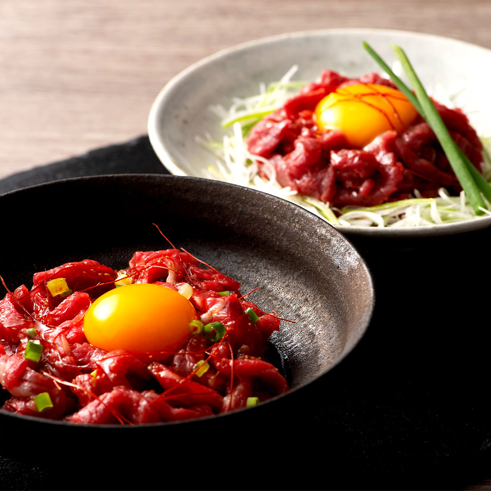 【ふるさと納税】熊本特産 馬刺し ユッケ 食べ比べ セット 各50g 計250g 3種 タレ 生姜付き 馬刺しユッケ ネギトロ 馬刺 馬肉 肉 お肉 ご飯のお供 おつまみ お取り寄せ グルメ 冷凍 九州 熊本県 高森町 送料無料|熊本県高森町