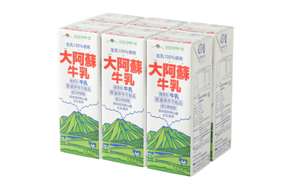 95%OFF!】 送料無料 らくのうマザーズ 大阿蘇牛乳 250ml紙パック 24本入 常温保存可能