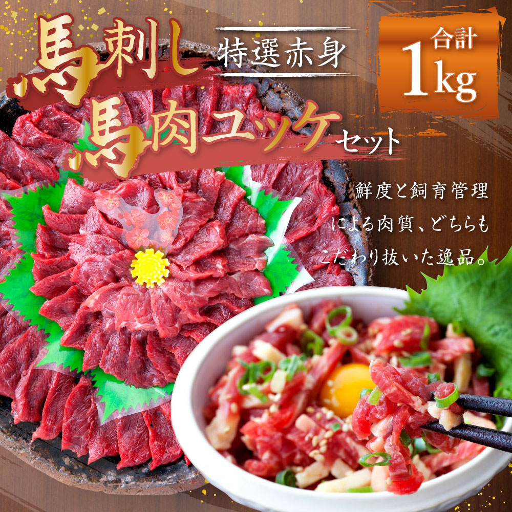 最大68％オフ！ 熊本 馬刺し 特選赤身 500g 50g×10個 馬肉ユッケ 合計1kg セット タレ付き 10袋 生姜付き ユッケたれ付き 馬刺  ばさし ユッケ 馬肉 馬 赤身 刺身 ブロック 食べ比べ 冷凍 熊本県 送料無料 fucoa.cl