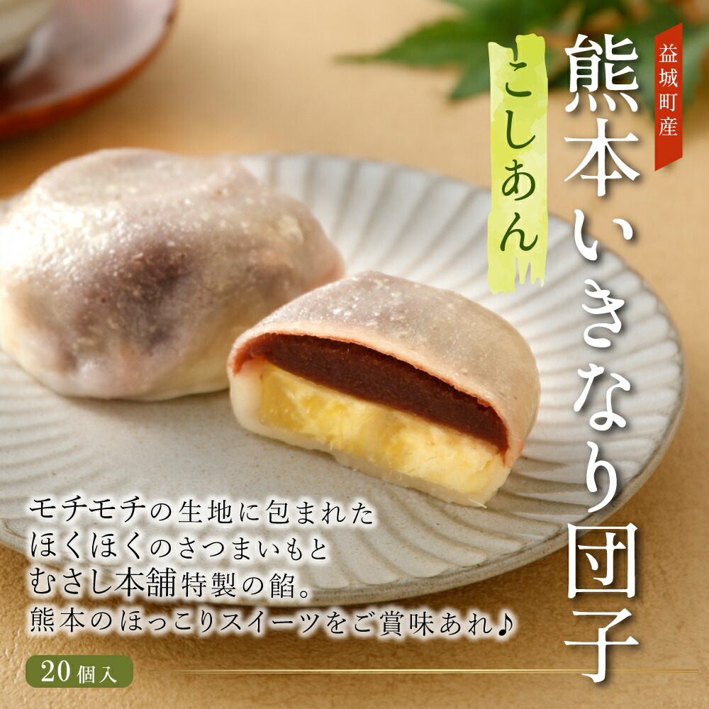 楽天市場 ふるさと納税 熊本いきなり団子 こしあん 個セット 送料無料 和菓子 スイーツ お土産 熊本県産 九州産 冷凍 国産 熊本県益城町