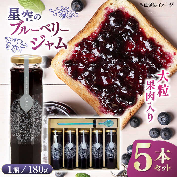 【ふるさと納税】星空のブルーベリージャム 5本セット 熊本産 果物 山都町【清和の恵み工房】[YAA022]