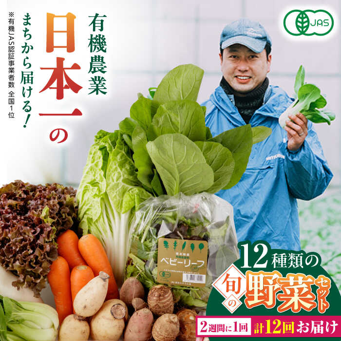 【ふるさと納税】【全12回隔週定期便】有機野菜 12種セット 野菜 詰め合わせ 熊本県産  産地直送 オーガニック【株式会社 肥後やまと】[YAF006]