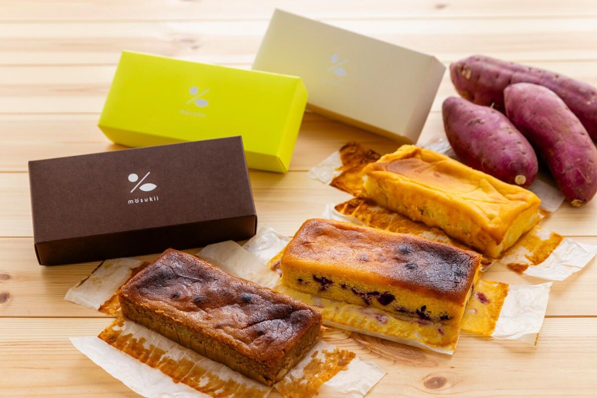 【ふるさと納税】mosukii　さつまいもケーキ（食べ比べ３種類セット）1個