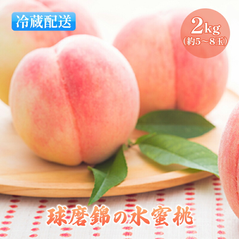 【ふるさと納税】桃 白桃 先行予約 錦の水蜜桃 2kg 約5玉～8玉 もも モモ フルーツ 果物 デザート2025年発送 配送不可:離島 　お届け：2025年6月中旬～8月下旬