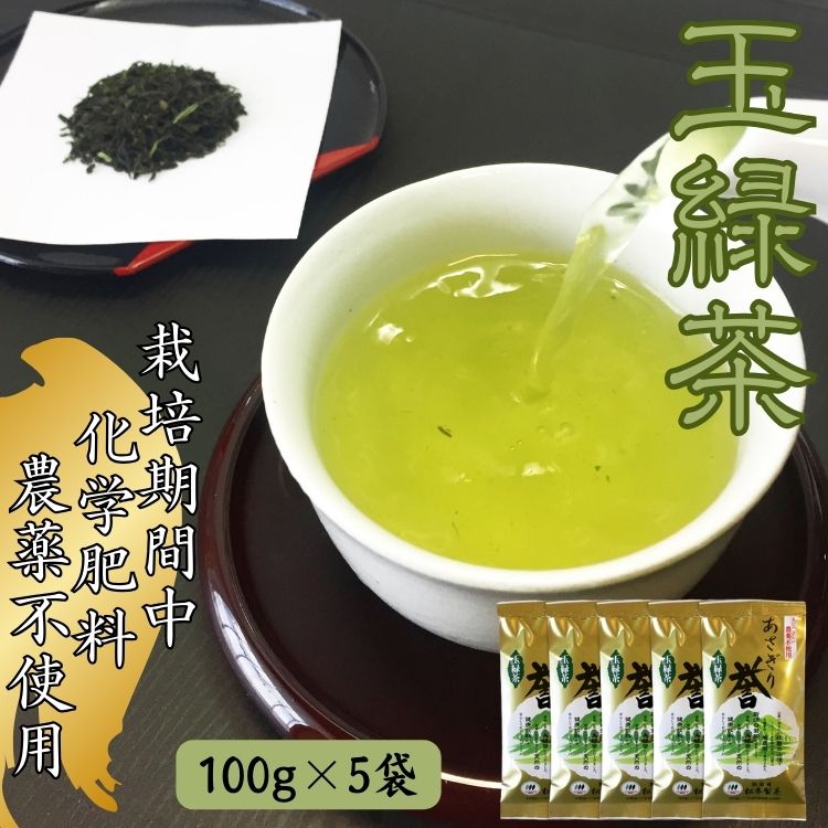 【ふるさと納税】あさぎり茶 あさぎり誉100g×5袋(500g) お届け時期:入金確認後20日前後|熊本県あさぎり町