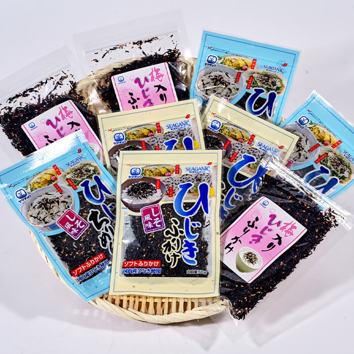 【ふるさと納税】 ごはんのお供 ひじき ふりかけ ソフトタイプ 3種 セット(合計9袋・各3種×3袋) ご飯 ご飯のお供 梅 しそ ちりめん 詰め合わせ おにぎり 常温 【opbd002】【山忠】