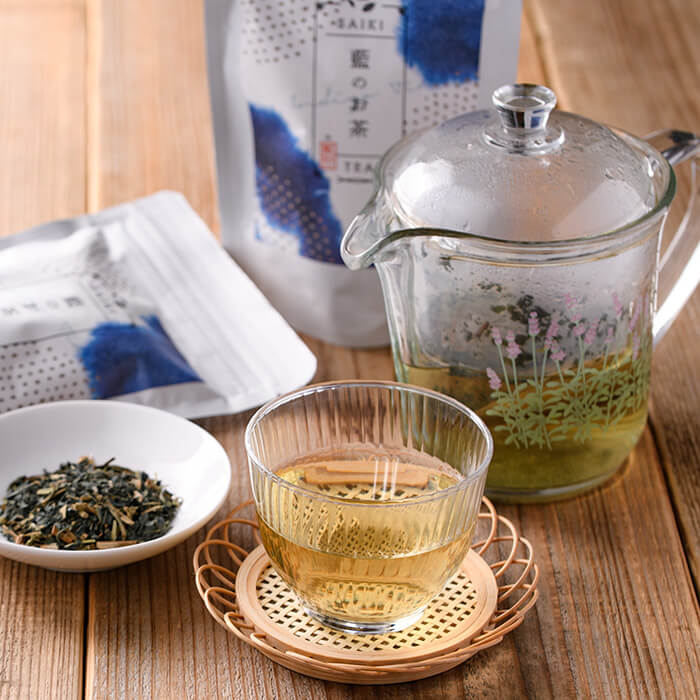 【ふるさと納税】藍のお茶 ティーパック (計60g・1.5g&times;20個&times;2袋) お茶 藍 ティーバッグ 茶 常温 飲み物 【opby016】【尺間嶽酒店】｜大分県