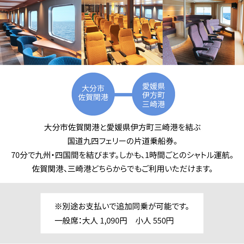 大分県大分市 国道九四フェリー乗船券 片道分 大分県大分市 ふるさと納税 ふるさと納税 P