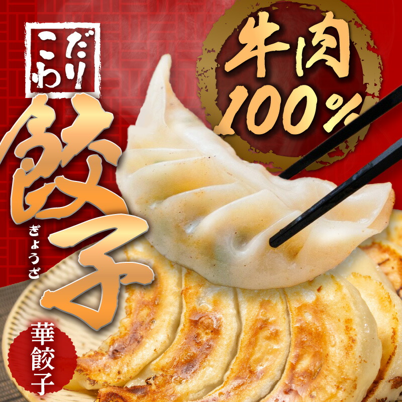 【ふるさと納税】牛肉100％の餃子 華永の華餃子 10個入り2パック 牛肉 ギョーザ 餃子 冷凍餃子 ギョウザ ぎょうざ セット 手包み ご飯 おかず おつまみ ジューシー 肉汁 栄養満点 中華 惣菜 簡単 美味しい 水餃子 焼餃子  A07003