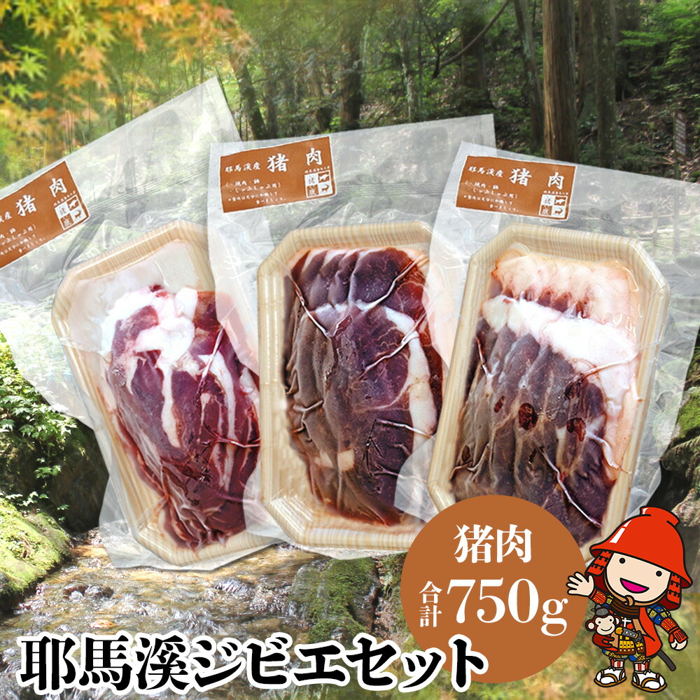 【ふるさと納税】 耶馬溪ジビエセット 猪肉 ロース バラ肉 もも肉 各250g スライス肉 いのしし肉 猪 焼肉 焼き肉セット 大分県産 九州産 国産 冷凍 送料無料