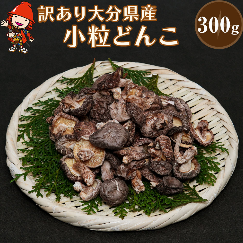 【ふるさと納税】乾燥椎茸 国産 訳あり 小粒どんこ 300g | 乾しいたけ 干し椎茸 乾し椎茸 しいたけ 乾燥しいたけ 干しシイタケ 干ししいたけ  原木 大分県産 九州野菜 産地直送 九州産 中津市 送料無料