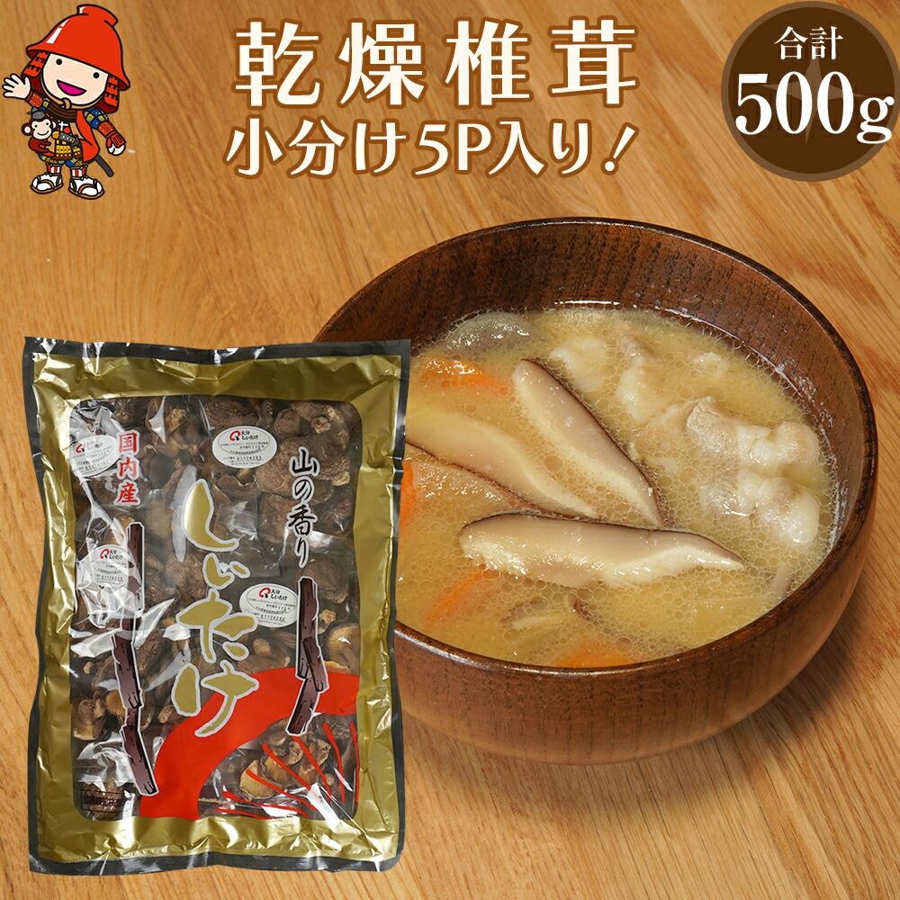 【ふるさと納税】乾燥椎茸 お徳用 訳あり 椎茸100g×5パック | 乾しいたけ 干し椎茸 干ししいたけ 乾燥しいたけ 干しシイタケ 原木 大分県産 九州産 中津市 国産 送料無料