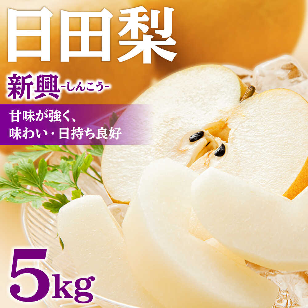 【ふるさと納税】【先行予約・25年10月以降発送】日田梨 新興 5kg 日田市 / 日田梨協同組合 梨 なし ナシ 新興 フルーツ 果物 旬  デザート 旬の梨 ひた梨 [ARBB005]