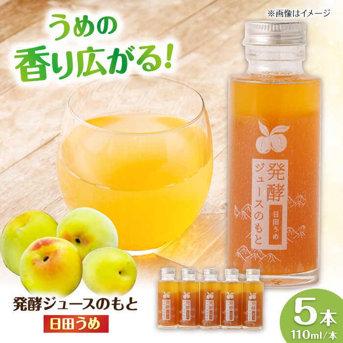 【ふるさと納税】発酵ジュースのもと〈日田うめ〉 110ml×5本 日田市 / 株式会社インパクト　ジュース 健康 飲料 [ARDA004]