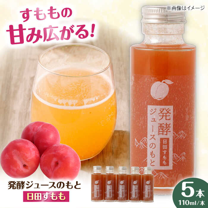 【ふるさと納税】発酵ジュースのもと〈日田すもも〉 110ml×5本 日田市 / 株式会社インパクト　ジュース 健康 飲料 [ARDA005]