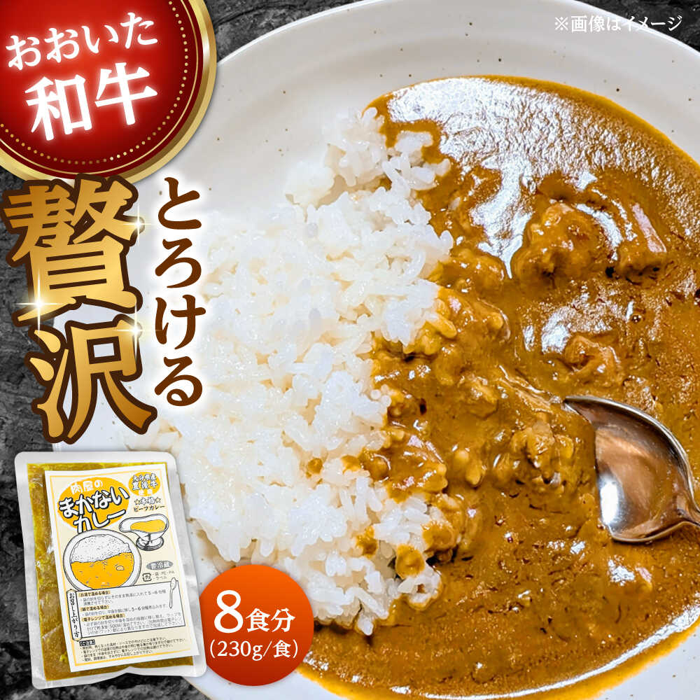 【ふるさと納税】肉屋のまかないカレー(230g&times;8パック) おおいた和牛 カレー まかない 肉屋 和牛 レトルトカレー スパイシー 豊後牛 国産 ビーフカレー日田市 / (株)吉野(デリカミート吉野) [ARFE002]｜大分県日田市