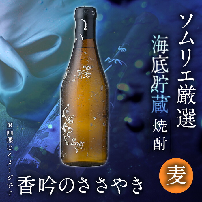 【ふるさと納税】海底貯蔵 麦焼酎 香吟のささやき(720ml・1本)大分県産 国産 焼酎 麦 酒 28度 糖質ゼロ 海底酒 熟成 大分県 佐伯市【FP025】【フルタ酒店】|大分県佐伯市