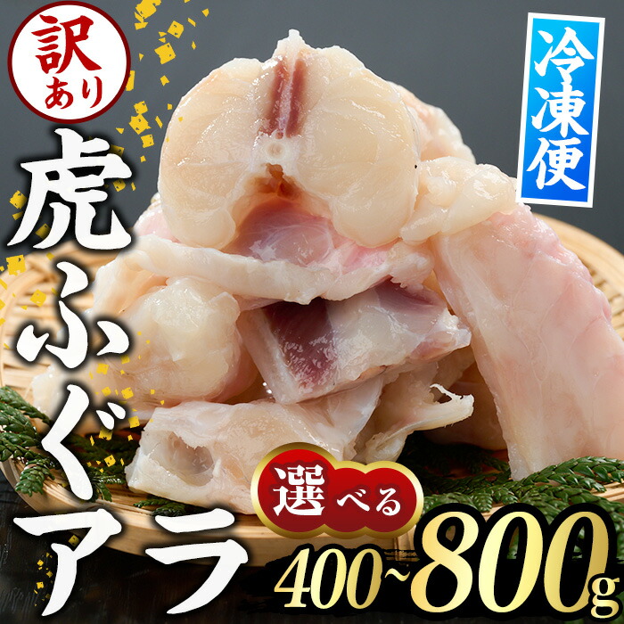 【ふるさと納税】＜内容量が選べる＞訳あり・虎ふぐアラ(約400g・計約800g)ふぐ フグ トラフグ とらふぐ あら アラ 鍋 唐揚げ【GP011・GP012】【高瀬水産】