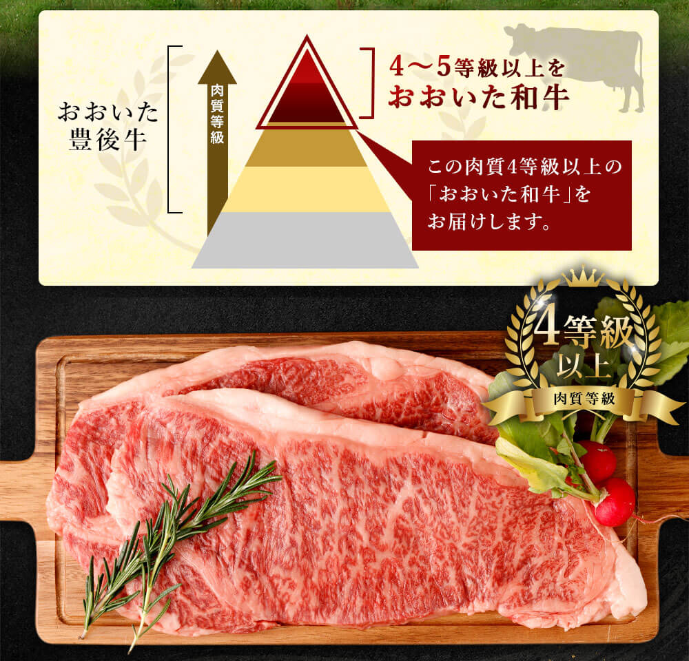 市場 ふるさと納税 合計600g 大分県産 おおいた和牛 サーロインステーキ 豊後牛 200g×3枚 4等級以上