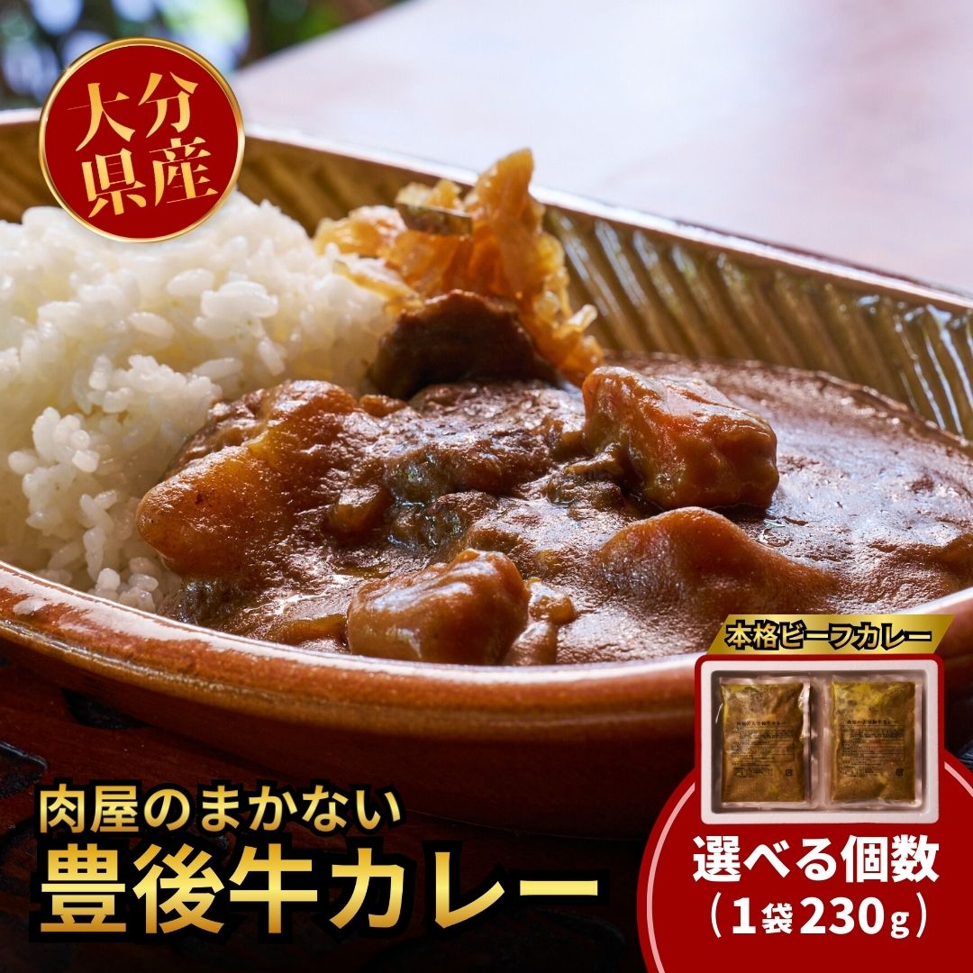【ふるさと納税】肉屋のまかない豊後牛カレー230g (選べる5袋/8袋/10袋/20袋) カレー レトルト レトルトカレー 人気 九州 肉 豊後牛カ 牛肉 肉 贈り物 九州 ギフト 和牛 贈答 冷蔵 送料無料 5食 10食 8食 20食