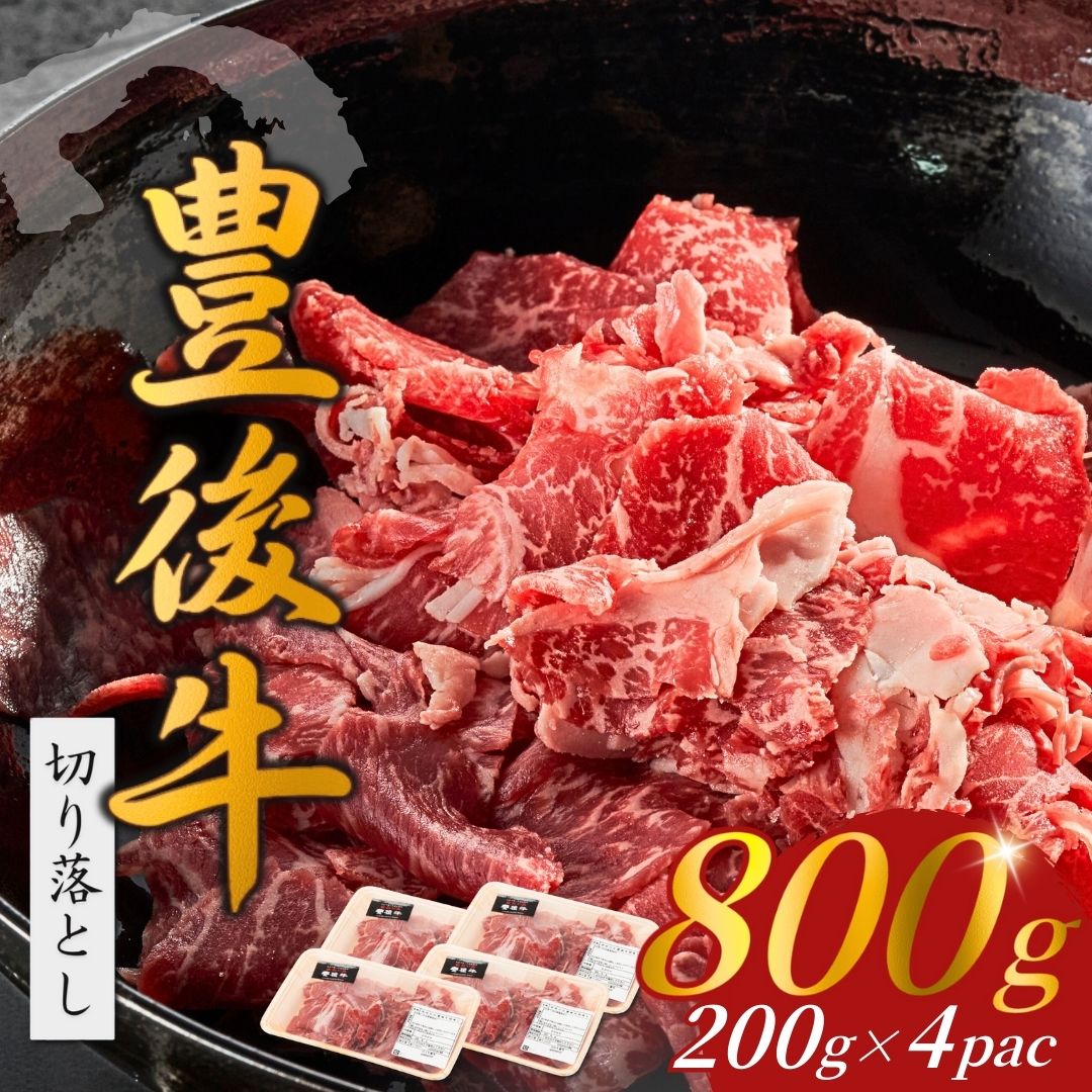 【ふるさと納税】おおいた和牛切り落とし(200ｇ×4P）和牛 黒毛和牛 豊後牛 牛肉 切り落とし 小分け